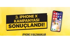 Nesine.com iPhone X Cep Telefonu 3. Dnem ekili Sonucu