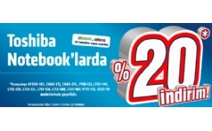 Vatan Bilgisayar'da Toshiba Notebook'larda %20 �ndirim!