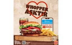 Tkla Gelsin'de Burger King Whopper Men 10 TL ndirimli