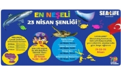 En Neeli 23 Nisan enlii SEA LIFE Akvaryum'da