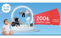 EBebek'te 1000 TL'ye 200 TL Hediye eki