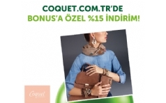 Coquet.com.tr'de Bonusa zel %15 ndirim!