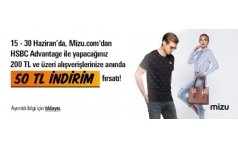 Mizu.com'da Advantage zel 50 TL ndirim