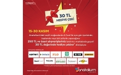 Anatolium Ankara'dan Alverie 30 TL Hediye eki!