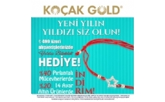 Koak Gold'dan Ylbana zel Yldzl Bileklik Hediye