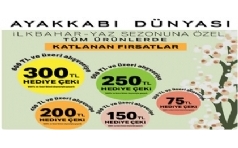 Ayakkab Dnyas'ndan 300 TL'ye Varan Katlanan ndirim Frsatlar