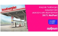 Total'de Maximum'lulara 350 TL MaxiPuan Hediye!