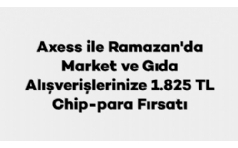 Axess ile Ramazan'da G�da harcamalar�n�za 1.825 TL Hediye