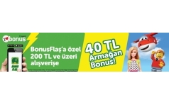 Armaan Oyuncak'ta Bonus'lulara 40 TL Hediye!