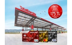 Total stasyonlarnda Bankkart'llara 175 TL BanKart Lira Hediye