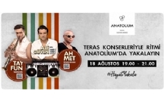 Anatolium Bursa Teras Konserleri Tayfun, Ahmet ve Ali Güven ile Başlıyor!