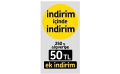 Faik S�nmez'de 250 TL Al��veri�e An�nda 50 TL indirim!