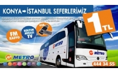 Metro Turizm'den Zonguldak, Konya ve Karabk 1 TL Kampanyas!