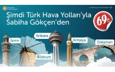 THY ile Sabiha G�k�en'den 69 TL'ye U�un