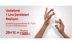 Vodafone 1 TL �enli�i Kampanyas� ile Hery�ne Rahat Rahat Konu�un!