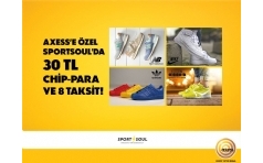 Axess'e zel SportSoul'da 30 TL Chip-para!