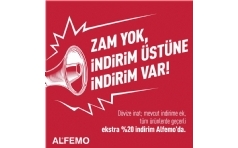 Alfemo'da Zam Yok, ndirim stne ndirim Var!