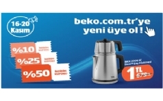 Beko.com.tr'ye Üye Olana Çay Makinesi 1 TL