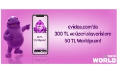 Evidea.com'da World ile demelerde 50 TL Hediye