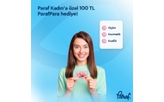 Paraf Kadn'a zel 100 TL ParafPara Hediye