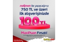 Toyzz Shop'tan Maximum'lulara 100 TL MaxiPuan Hediye