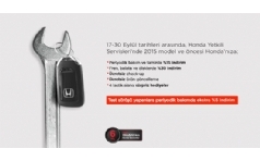 Honda Servisine Gelen Test S�r���ne ��k�yor, Ekstra �ndirim Kazan�yor!