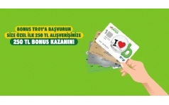 Bonus Troy'a Bavur 250 TL Bonus Kazan