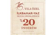 Sarar 75. Yln %20 ndirimle Kutluyor!