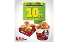 KFC Restoranlar�nda 10 TL KFC Bonus Hediye!