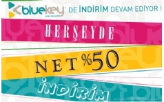 Bluekey Hereyde Net %50 ndirim Kampanyas!