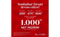 So Chic Sonbahar Frsat Devam Ediyor!