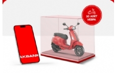 Akbank Mobil Vespa Sprint S 125 ekili Kampanyas