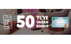 Teb Bonus ile Taksitli Alverie 50 TL Bonus Hediye!