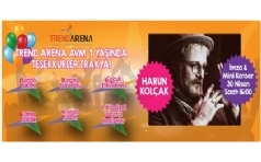 Trend Arena AVM 1. Yan Kutluyor