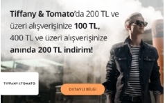 BKM Express ile Tiffanytomato.com.tr'de 200 TL'ye Varan ndirim