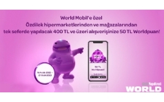 zdilek'ten World le Alverilerde 50 TL WorldPuan Hediye