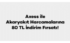 Axess ile Akaryakt Harcamalarna 80 TL ndirim