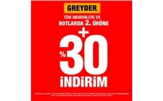 Greyder Bot ve izmelerde Ekstra %30 ndirim!