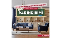 Alfemo'dan retmenler Gn'ne zel %15 ndirim!