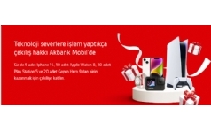 Akbank Mobil iPhone 14, PS5 ve Apple Watch 8 ekili Kampanyas