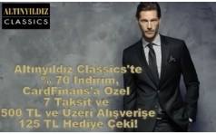 Alt�ny�ld�z Classics'te CardFinans'a �zel 7 Taksit ve 125 TL Hediye �eki!