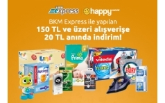 Happy.com.tr'de BKM Express'e Annda 20 TL ndirim!
