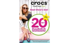 Crocs'tan Boat Show'a zel %20 ndirim!