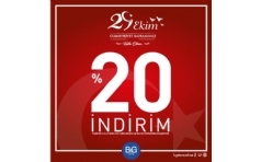 B&G Store'da Cumhuriyet Bayramı'na Özel %20 İndirim