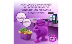 World ile Gda Marketi Alverilerinizde 800 TL'ye Varan WorldPuan!