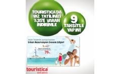 Touristica'da Bonus'a zel Ekstra %35'e Touristica'da Varan ndirim ve 9 Taksit!