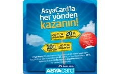 AsyaCard'tan Haftasonuna �zel, 50 TL AsyaPuan Hediye