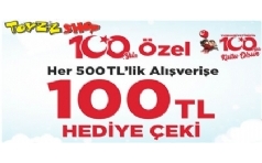 Toyzz Shop'tan Cumhuriyetimizin 100.Yla zel 100 TL Hediye eki