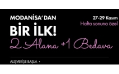 Modanisa.com'da Hafta Sonuna zel 2 Alana 1 Bedava