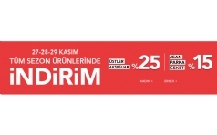 Mavi'de Sezon rnlerinde %25 ndirim